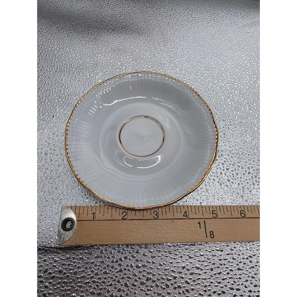 Wawel 56 Gold Rimmed Porcelain Teacup & Saucer‎ Set